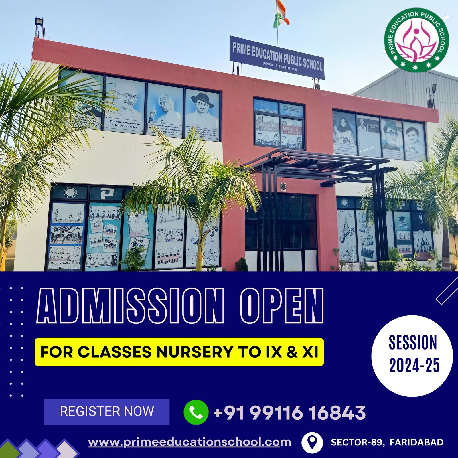 Prime Education Public School - Sector-89, Faridabad Admission Open For 2024-2025